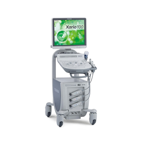 Máy siêu âm màu 4D xario 100 là thiết bị chẩn đoán hình ảnh thuộc tập đoàn canon nhật bản, màn hình rộng 19 inch gồm 3 khe cắm cổng đàu dò.